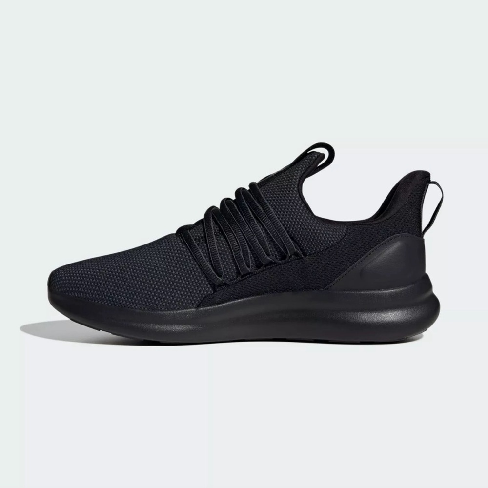 NIB Men Adidas Lite Racer Adapt 7.0 WIDE Running Shoe Black Slip On IE8684
